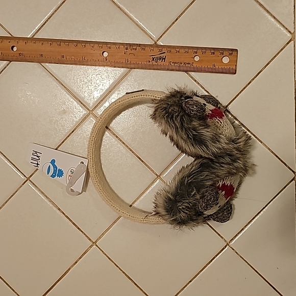 New headband earmuffs sock monkey - Picture 6 of 6